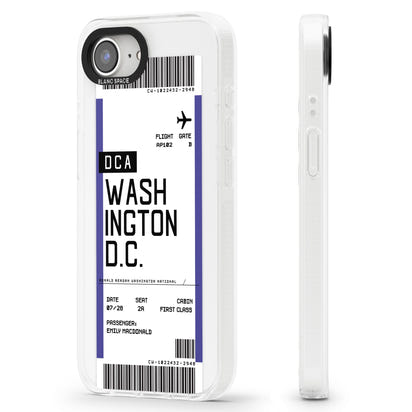 Personalised Washington D.C. Boarding Pass