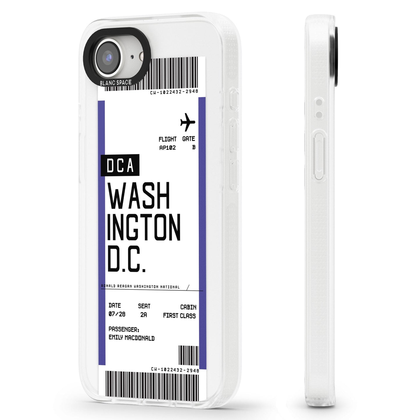 Personalised Washington D.C. Boarding Pass