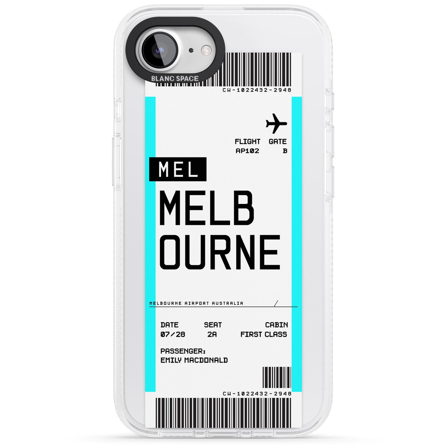 Personalised Melbourne Boarding Pass
