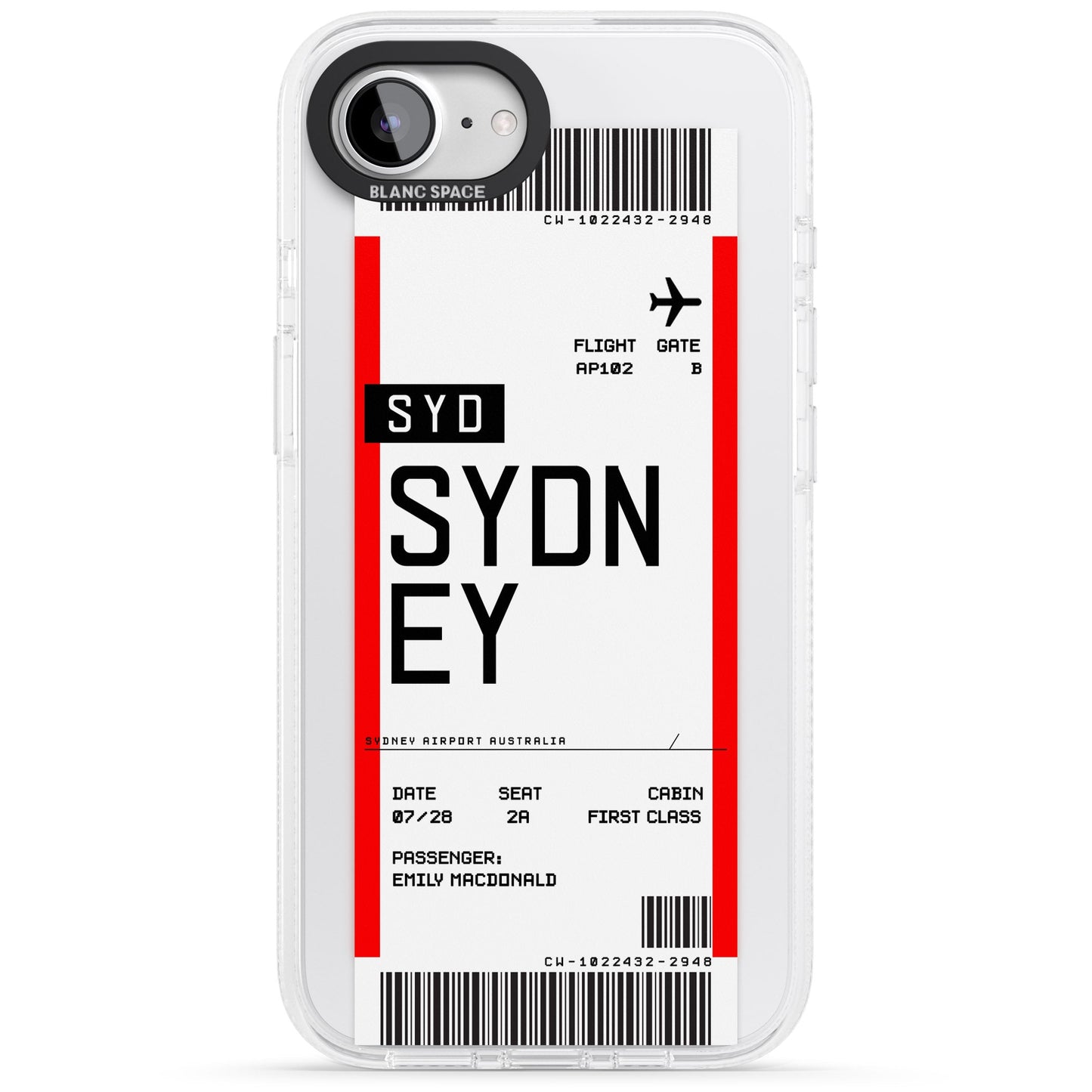 Personalised Sydney Boarding Pass