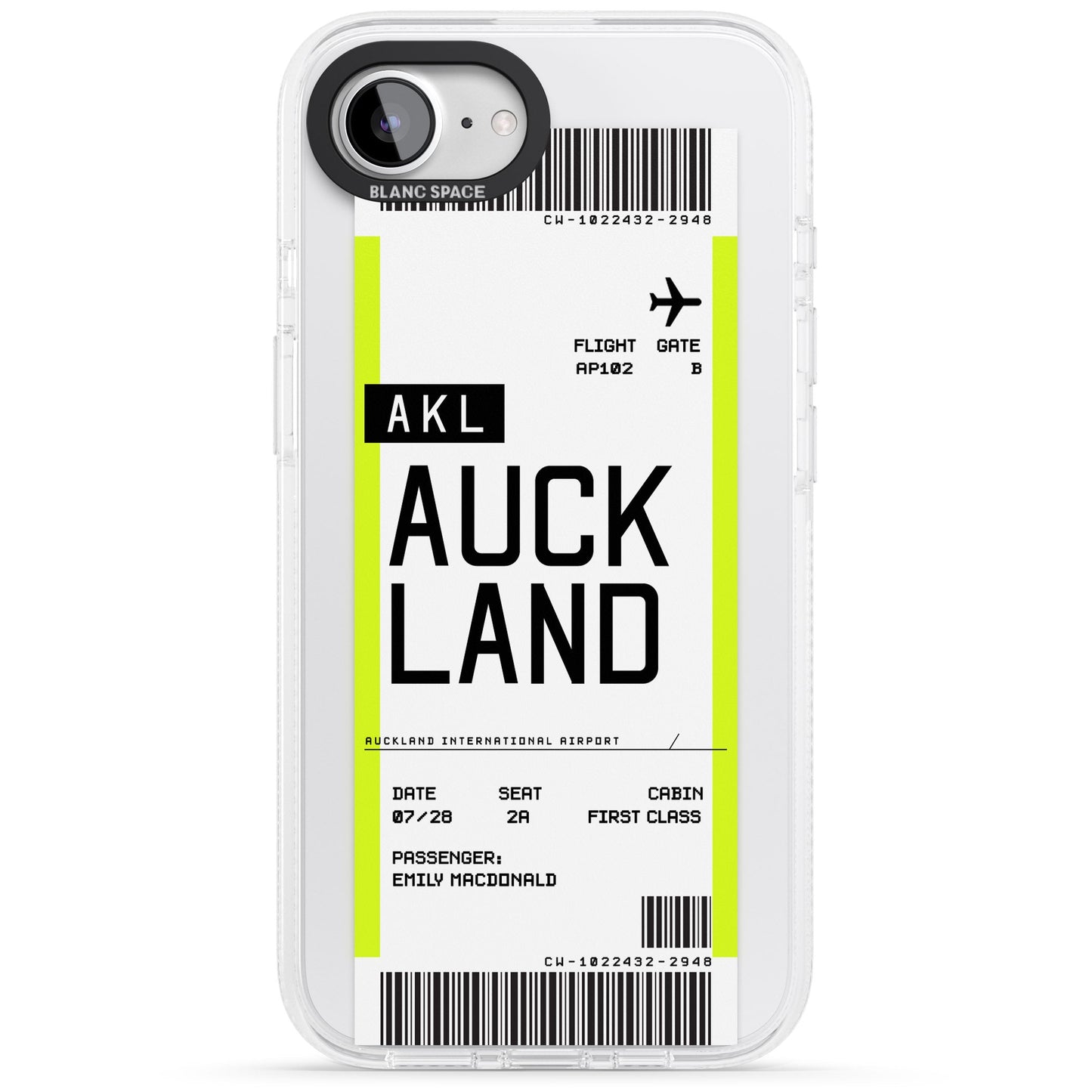 Personalised Auckland Boarding Pass