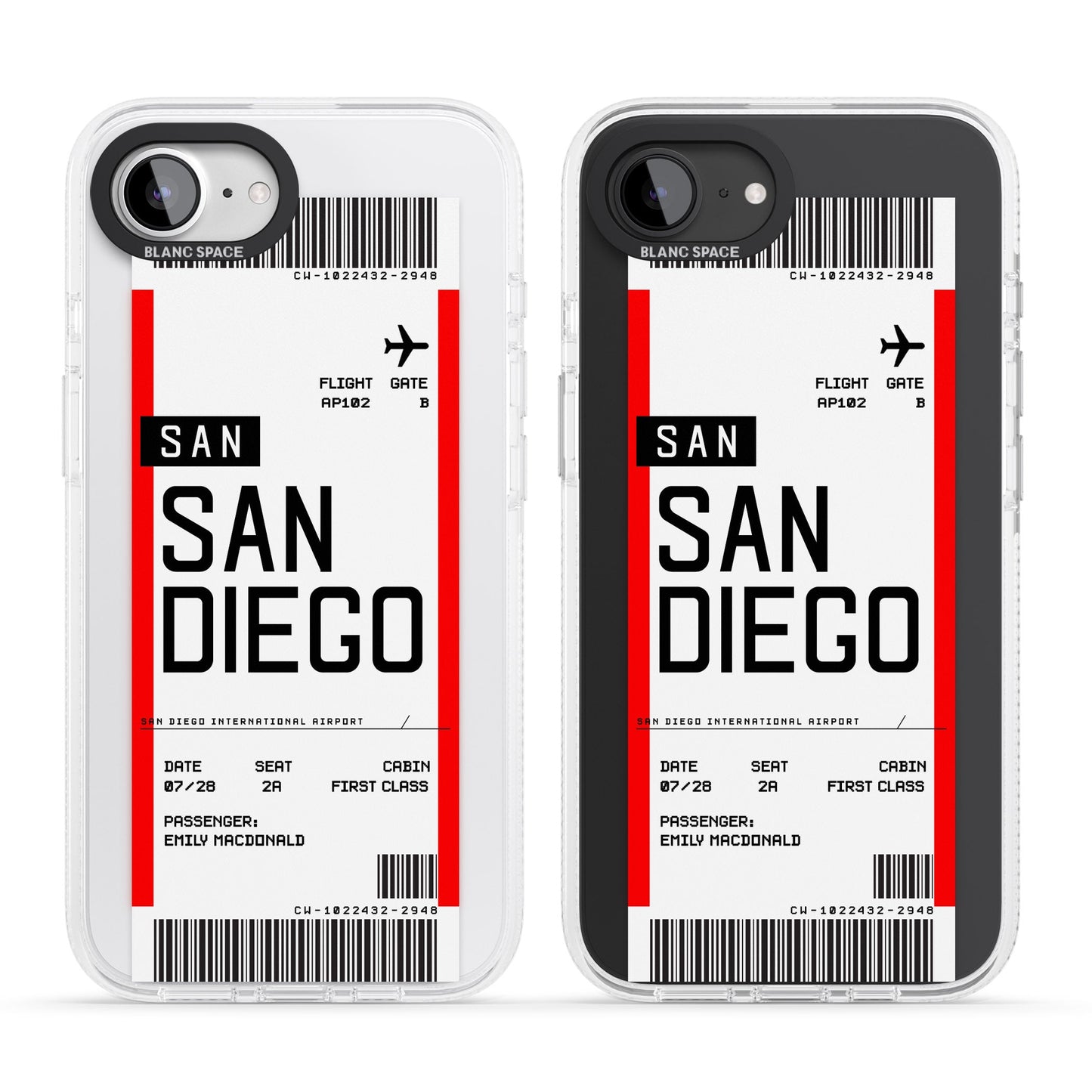 Personalised San Diego Boarding Pass