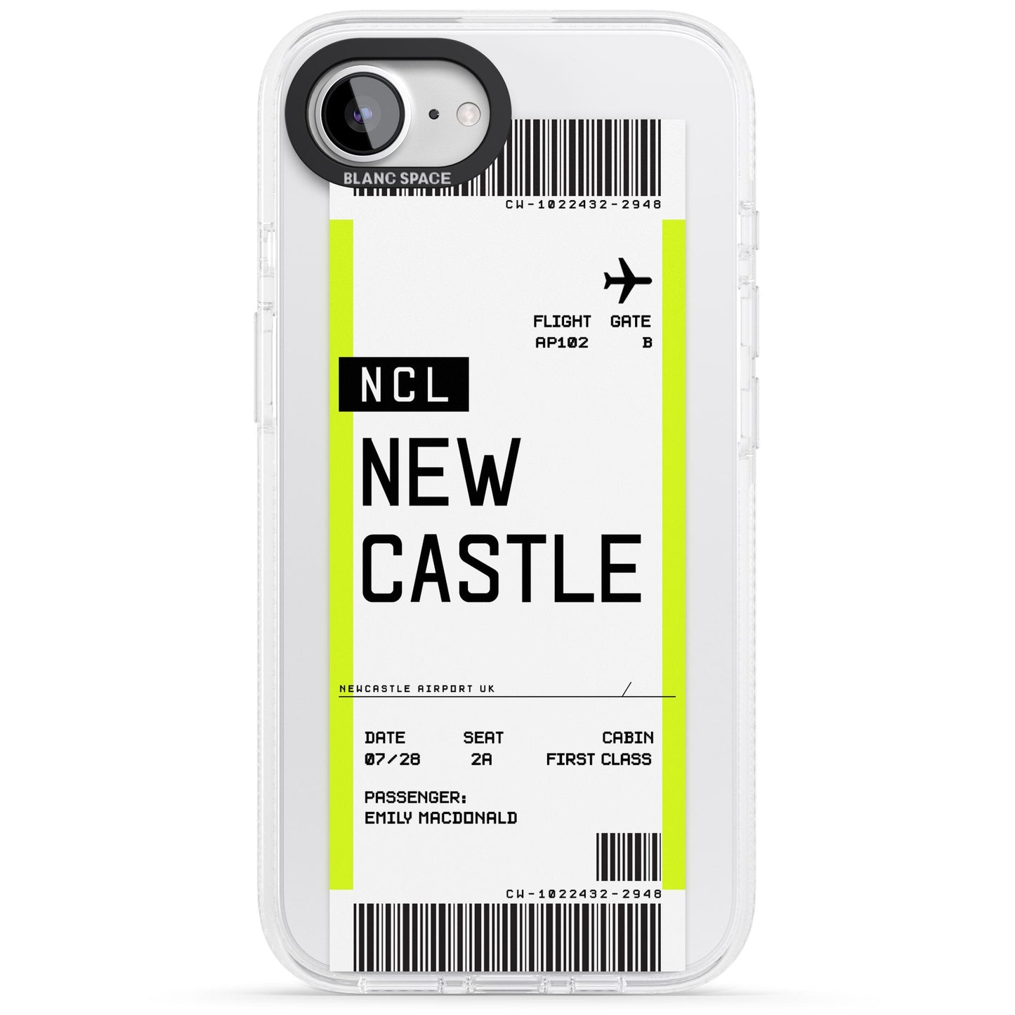 Personalised Newcastle Boarding Pass