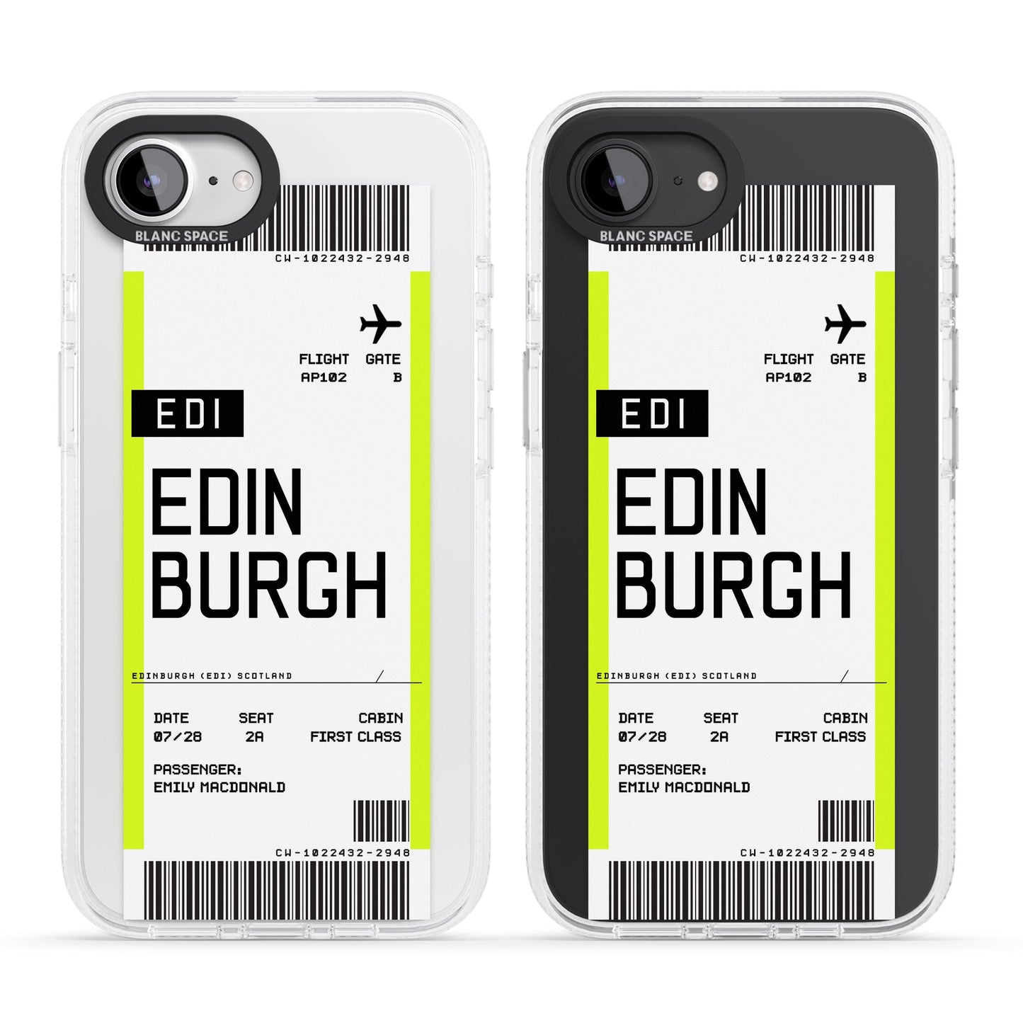 Personalised Edinburgh Boarding Pass