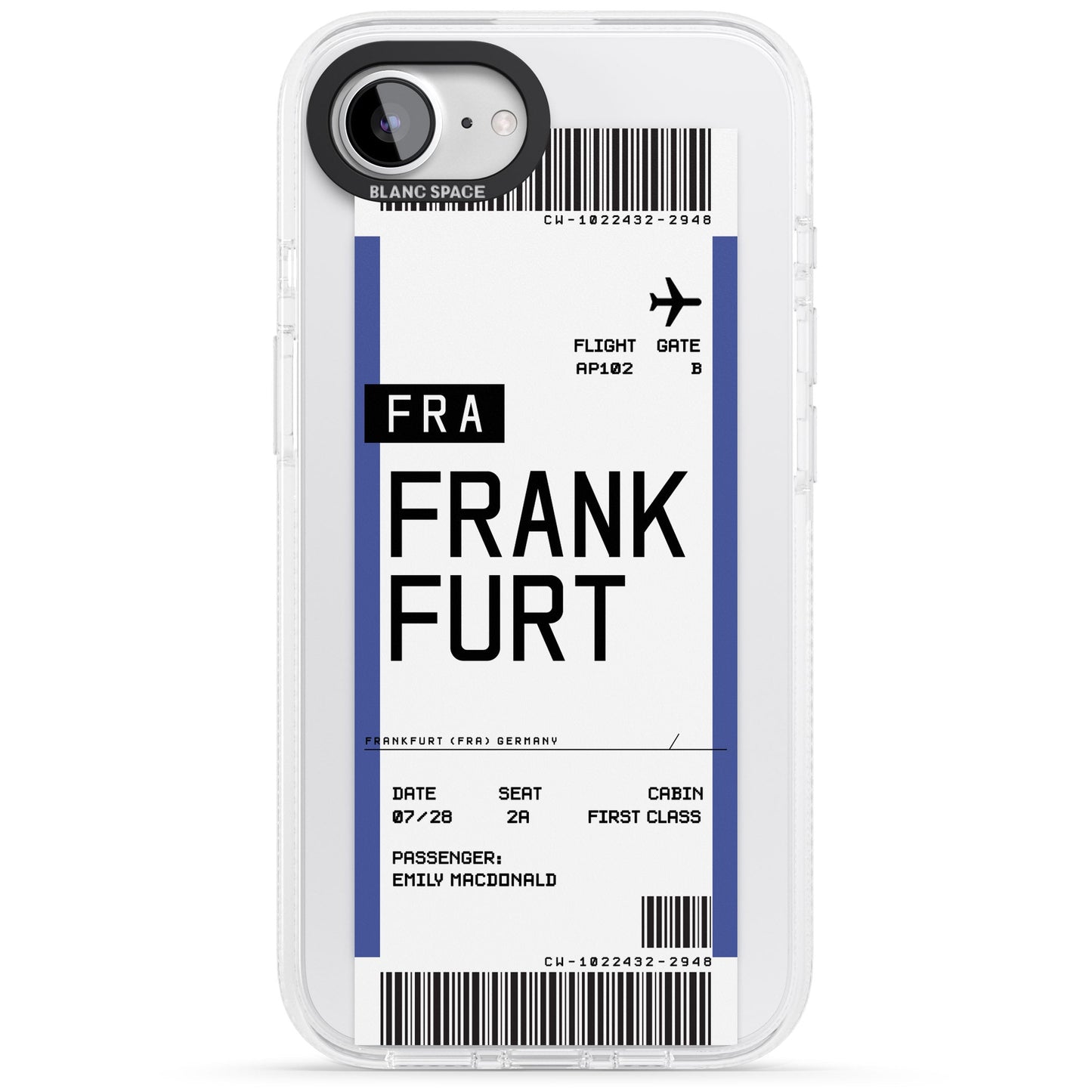 Personalised Frankfurt Boarding Pass