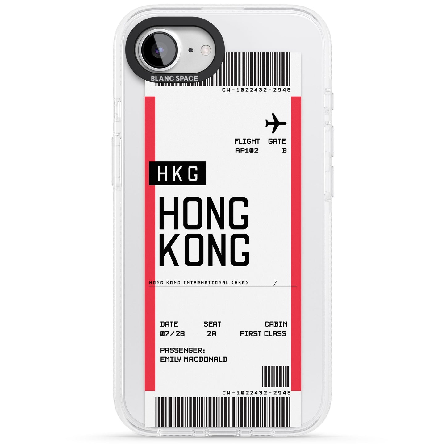 Personalised Hong Kong Boarding Pass