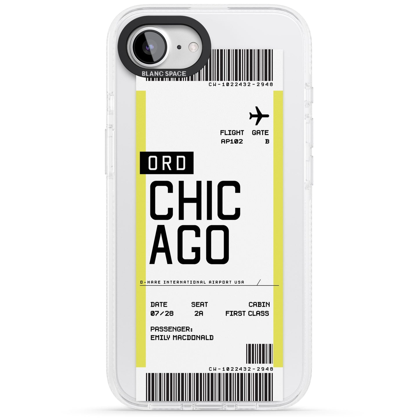 Personalised Chicago Boarding Pass