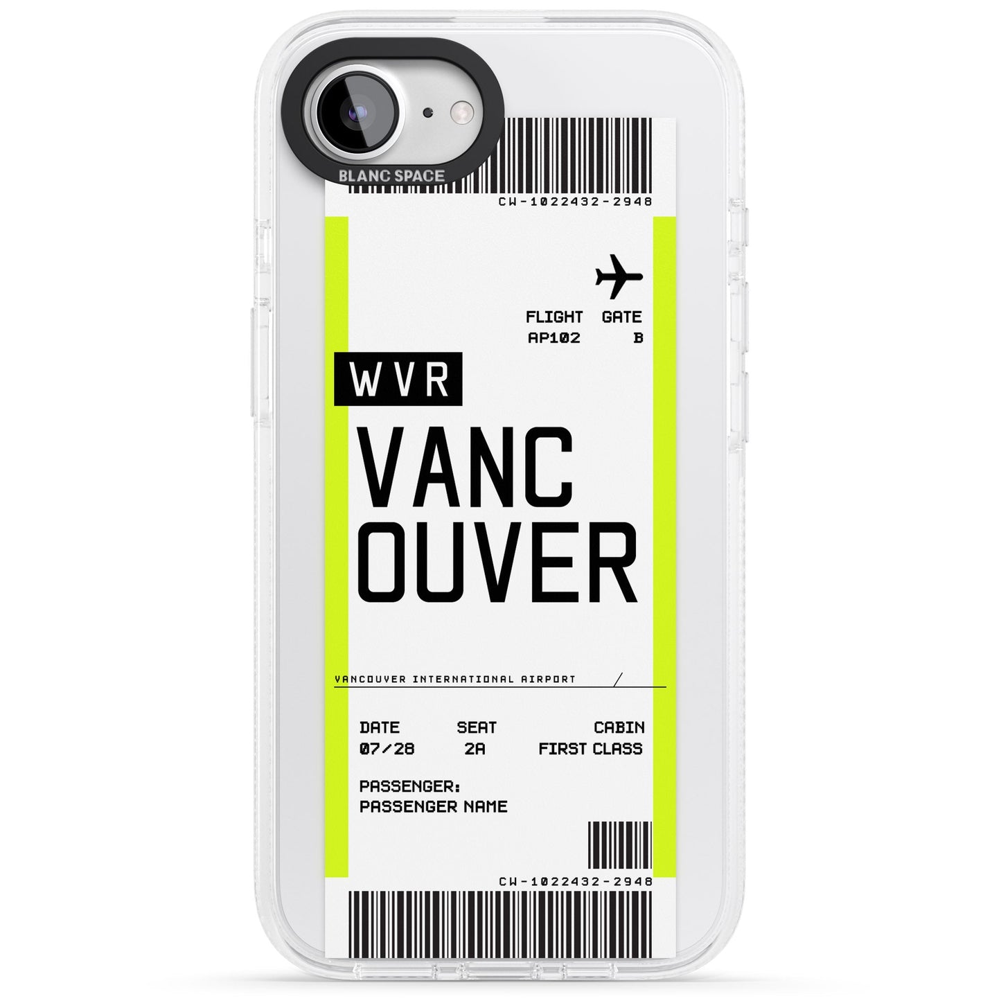 Personalised Vancouver Boarding Pass
