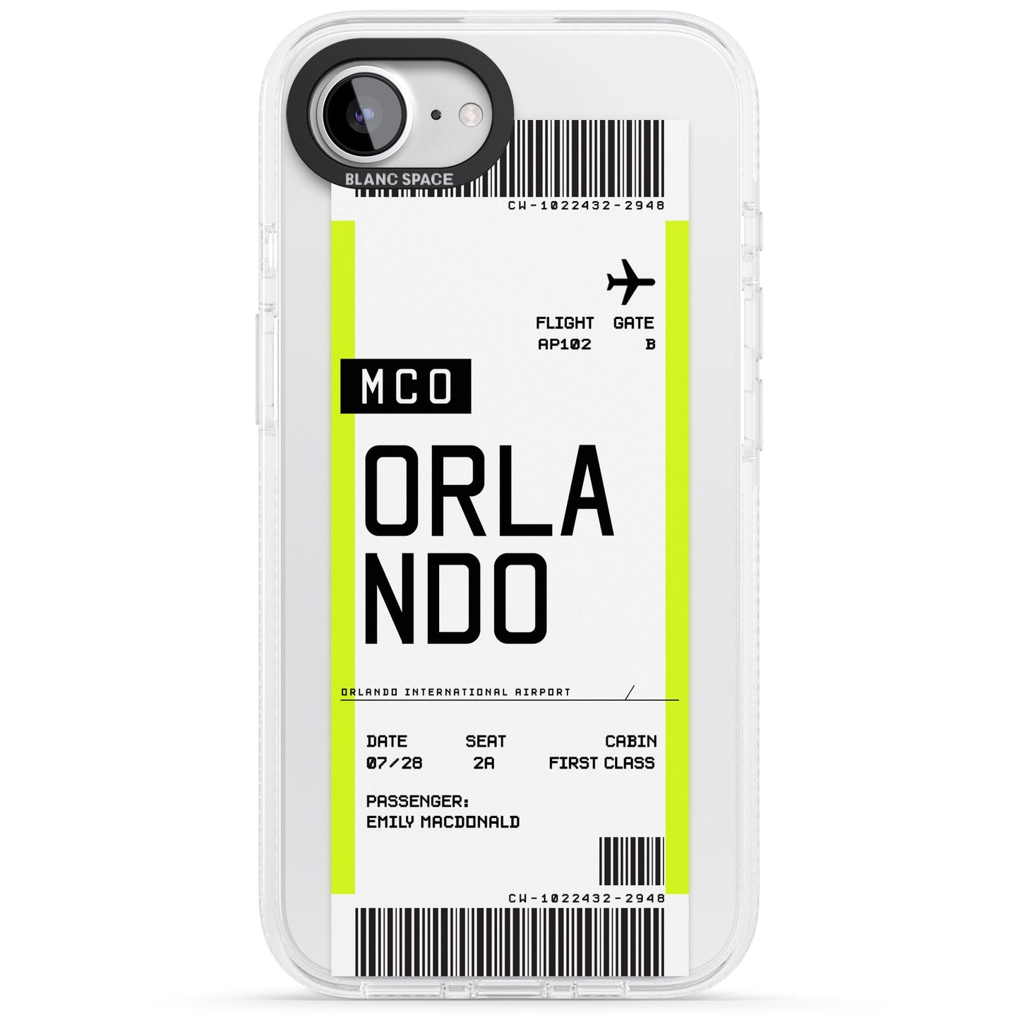 Personalised Orlando Boarding Pass