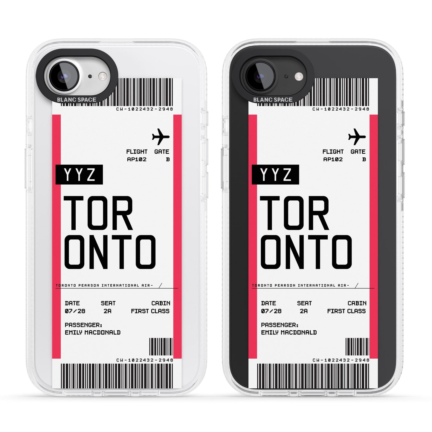 Personalised Toronto Boarding Pass