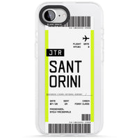 Personalisierte Bordkarte für Santorini