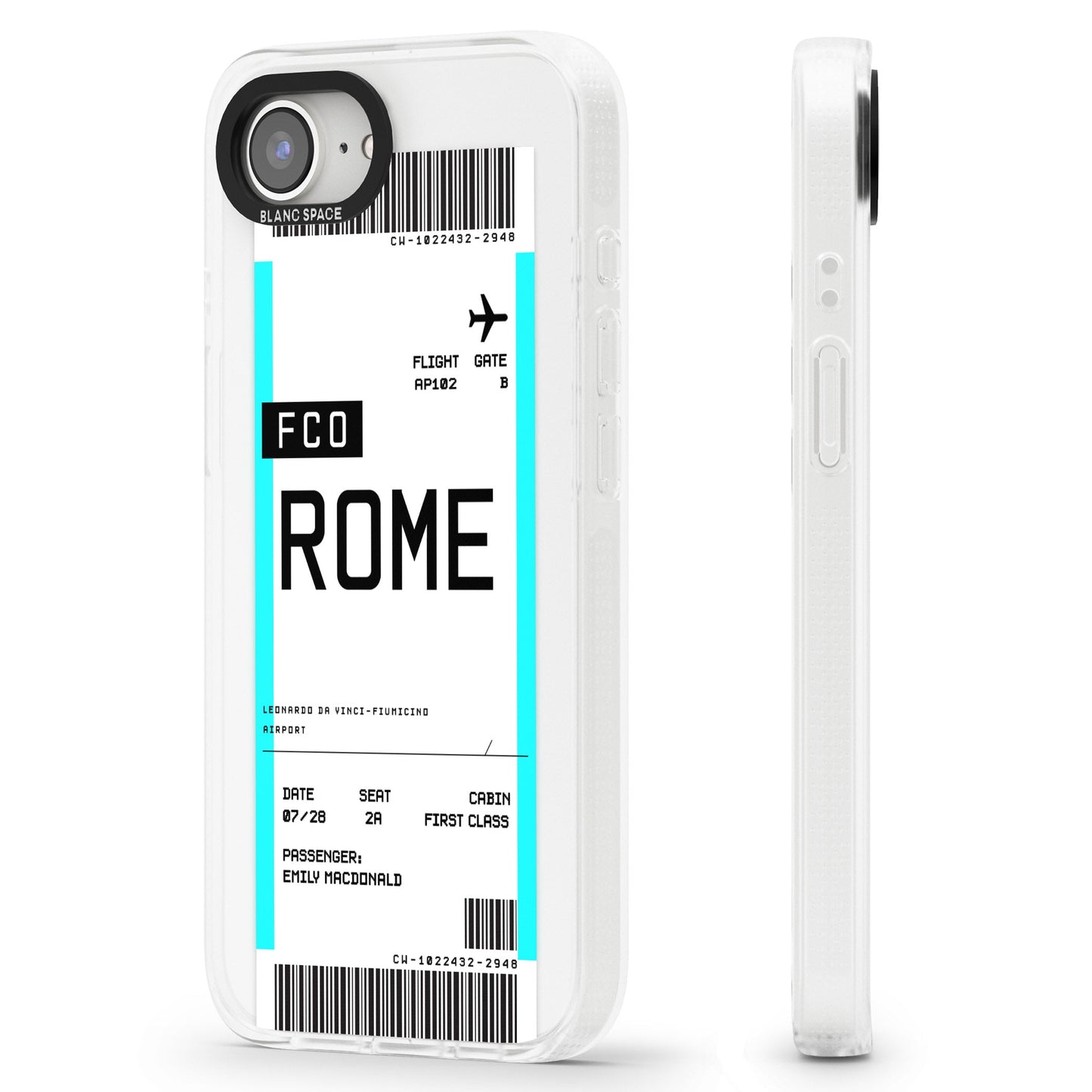 Personalised Rome Boarding Pass