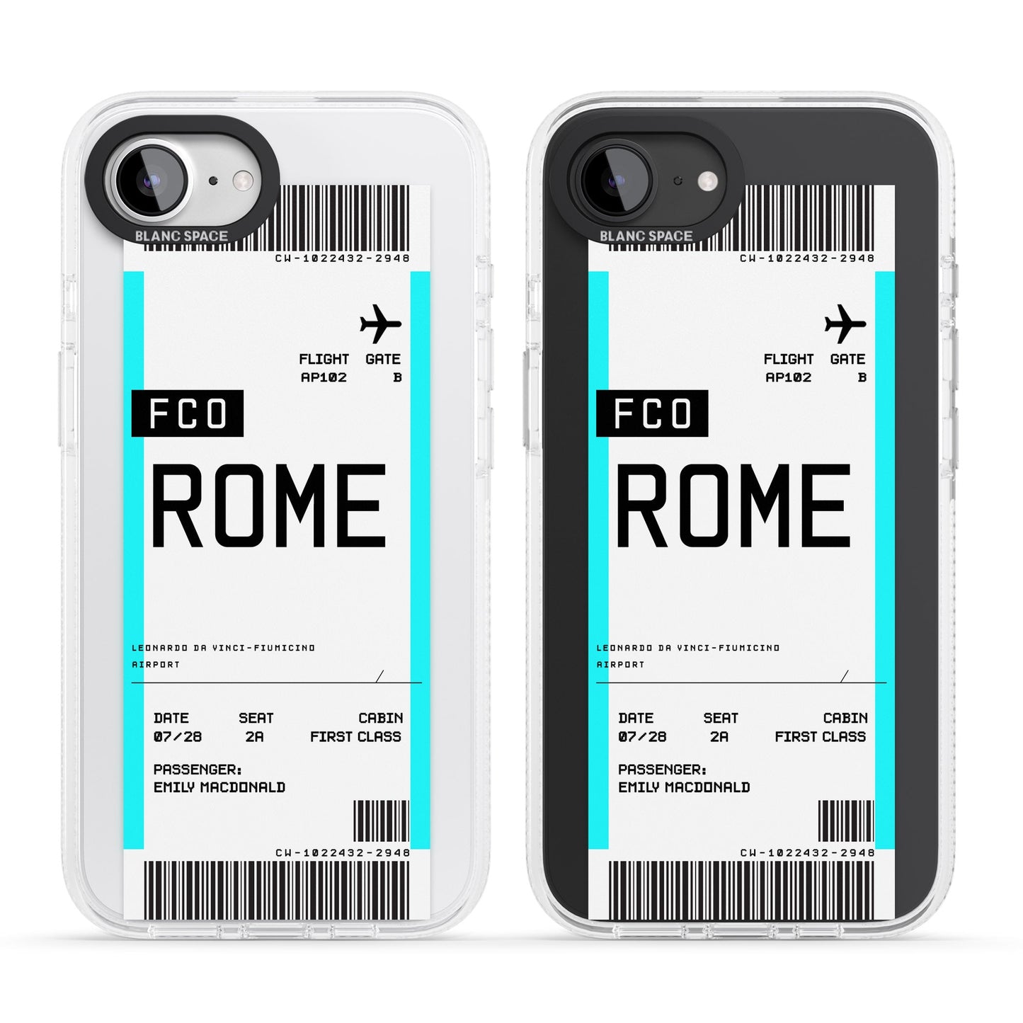 Personalised Rome Boarding Pass