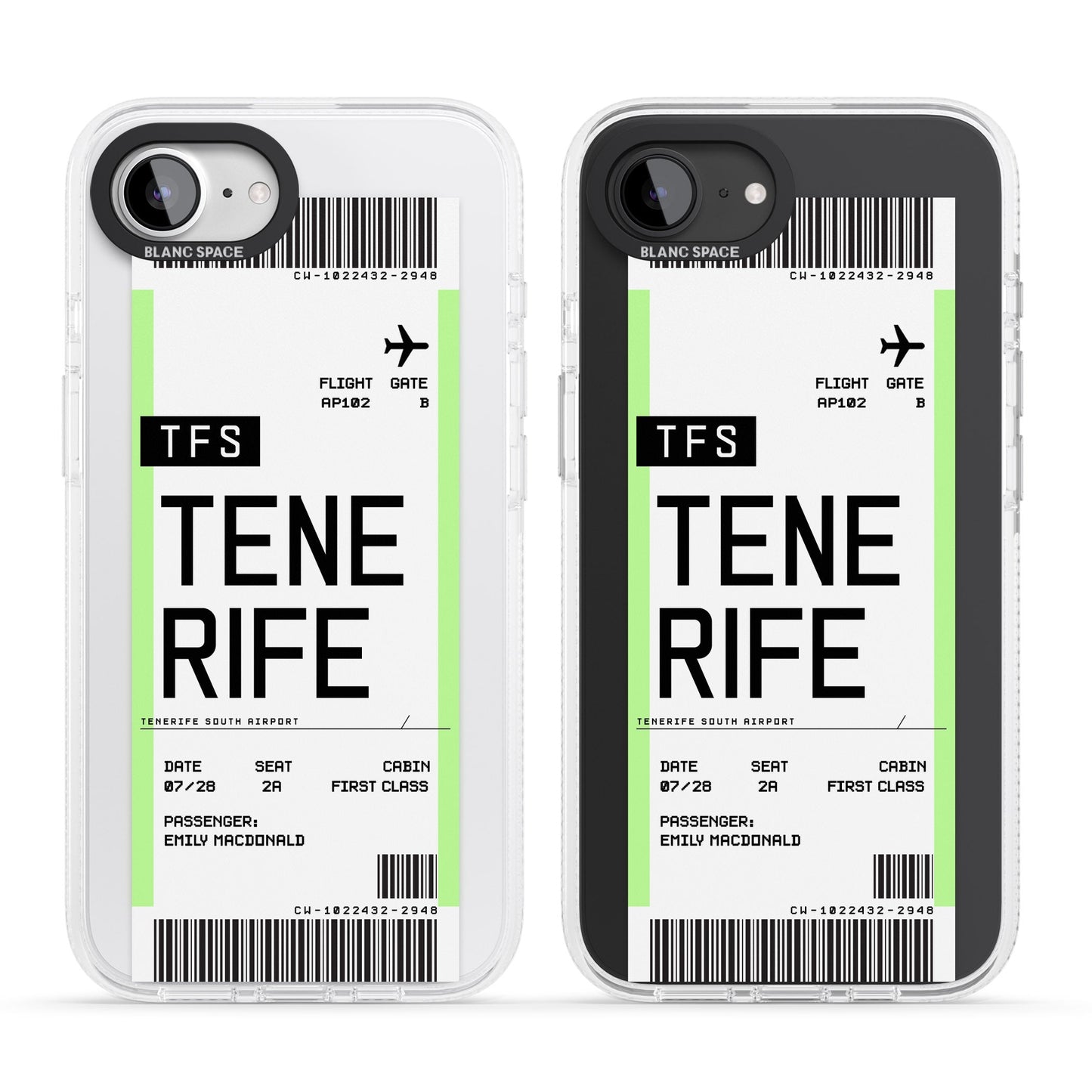 Personalised Tenerife Boarding Pass