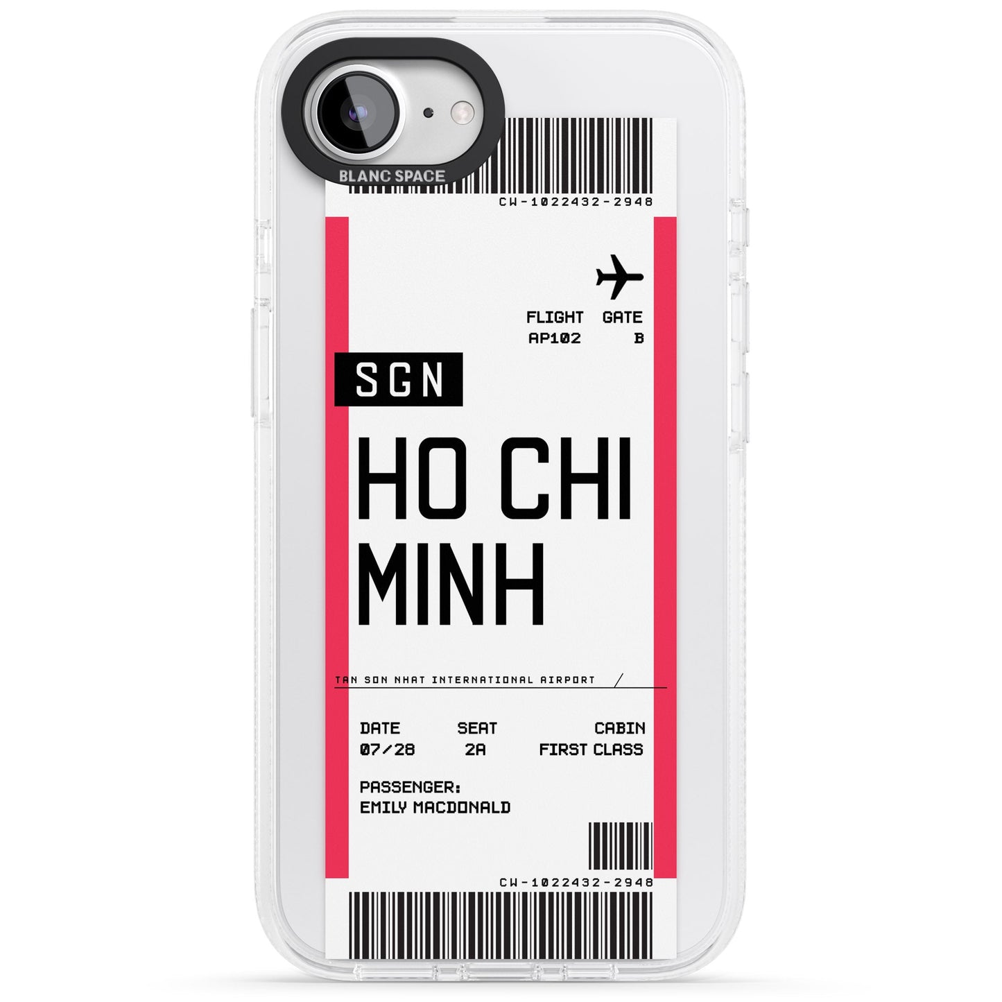 Personalised Ho Chi Minh Boarding Pass