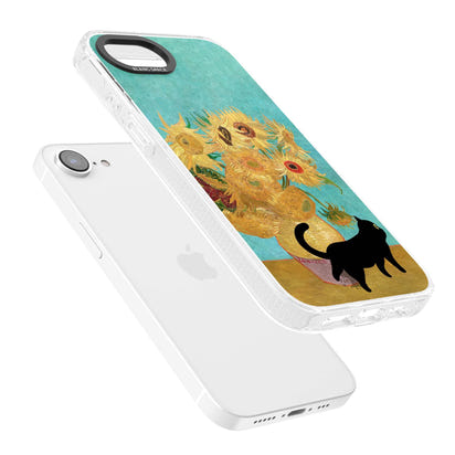 Cat with Van Gogh's Sunflowers