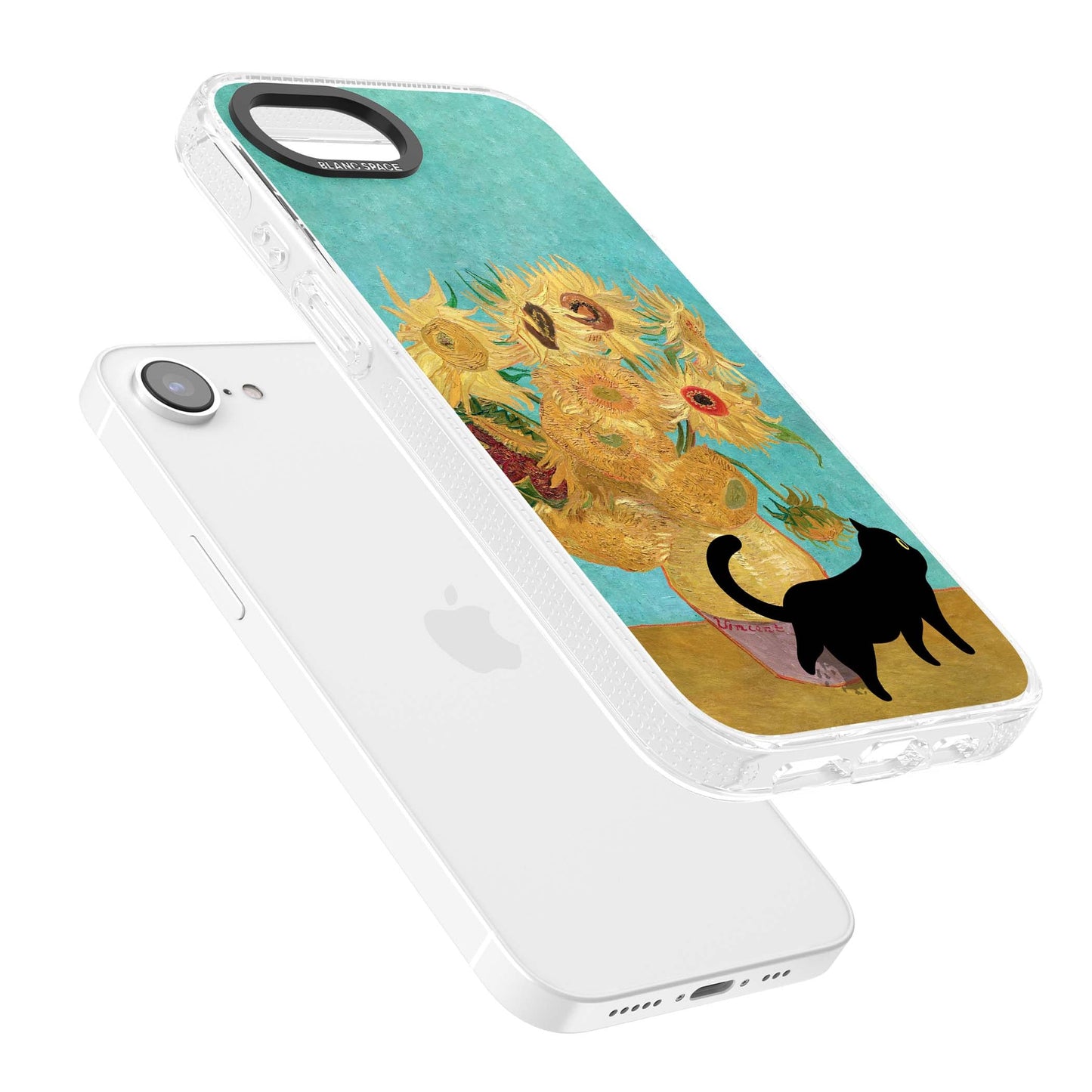 Cat with Van Gogh's Sunflowers