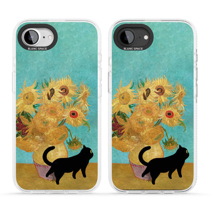 Cat with Van Gogh's Sunflowers