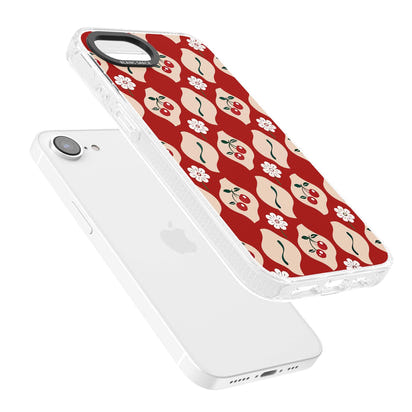 Vintage Cherry Diamond Pattern