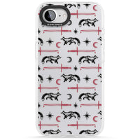 Motif renard et lame