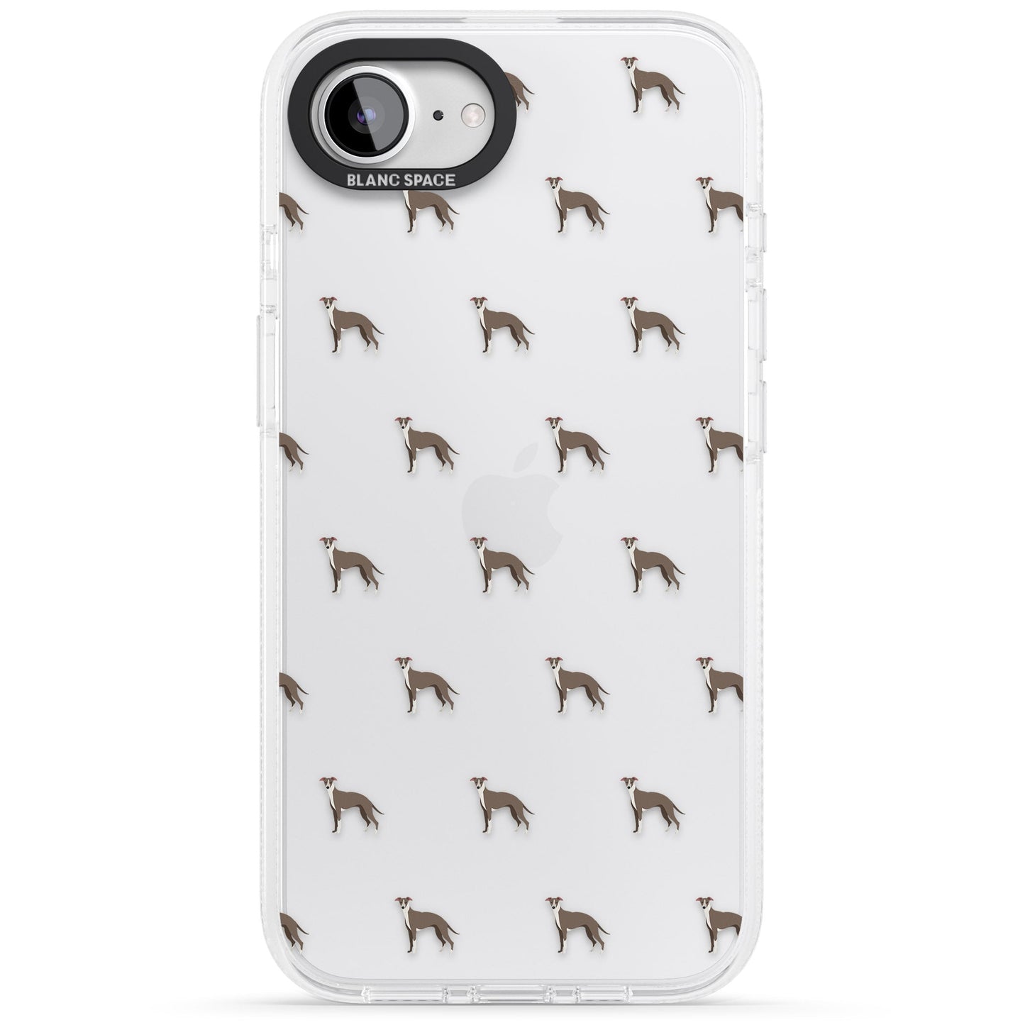 Motif de chien whippet transparent
