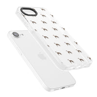 Motif de chien whippet transparent