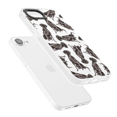 Black Labrador Watercolor Pattern