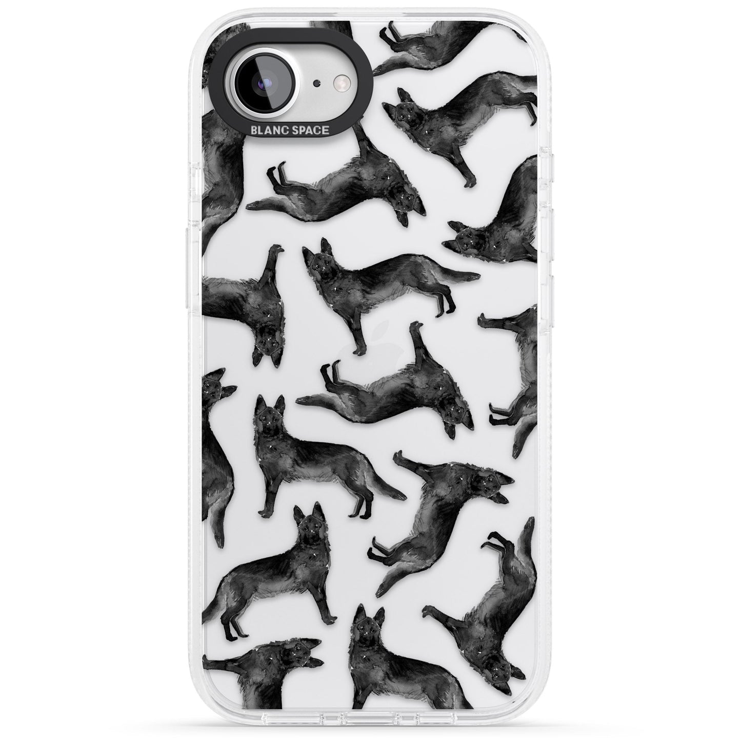 German Shepherd Pattern Black