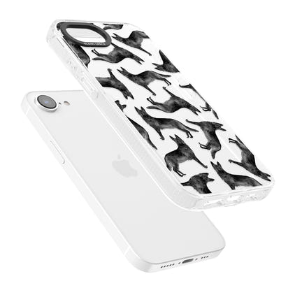 German Shepherd Pattern Black