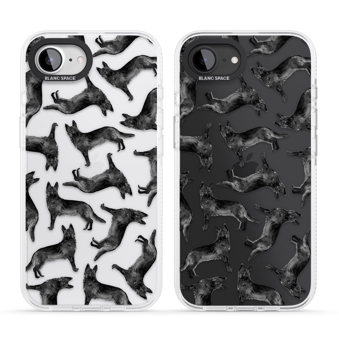 German Shepherd Pattern Black