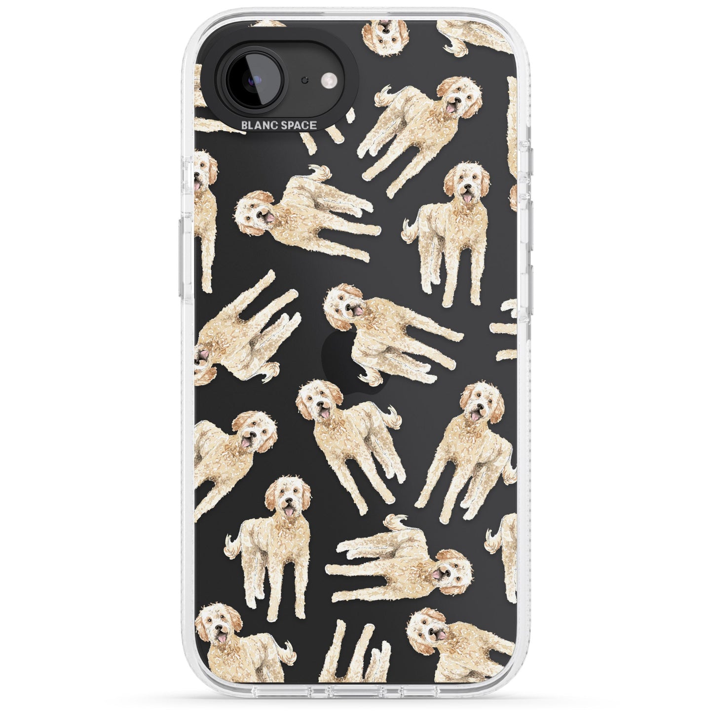 Goldendoodle Watercolour Dog Pattern