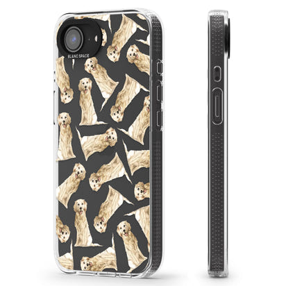 Motif aquarelle de Golden Retriever