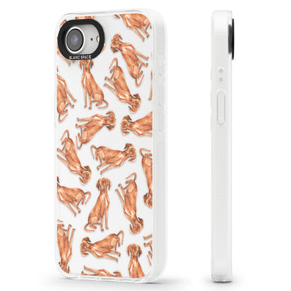 Hungarian Vizsla Watercolor Pattern