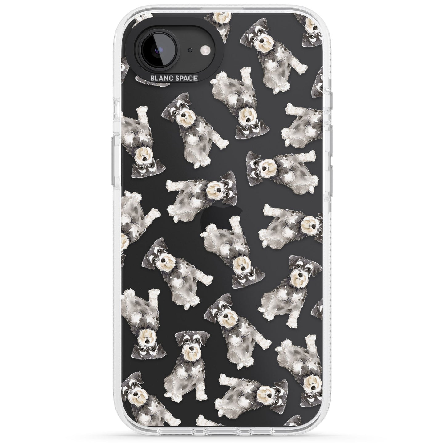 Aquarellzeichnung eines Zwergschnauzers