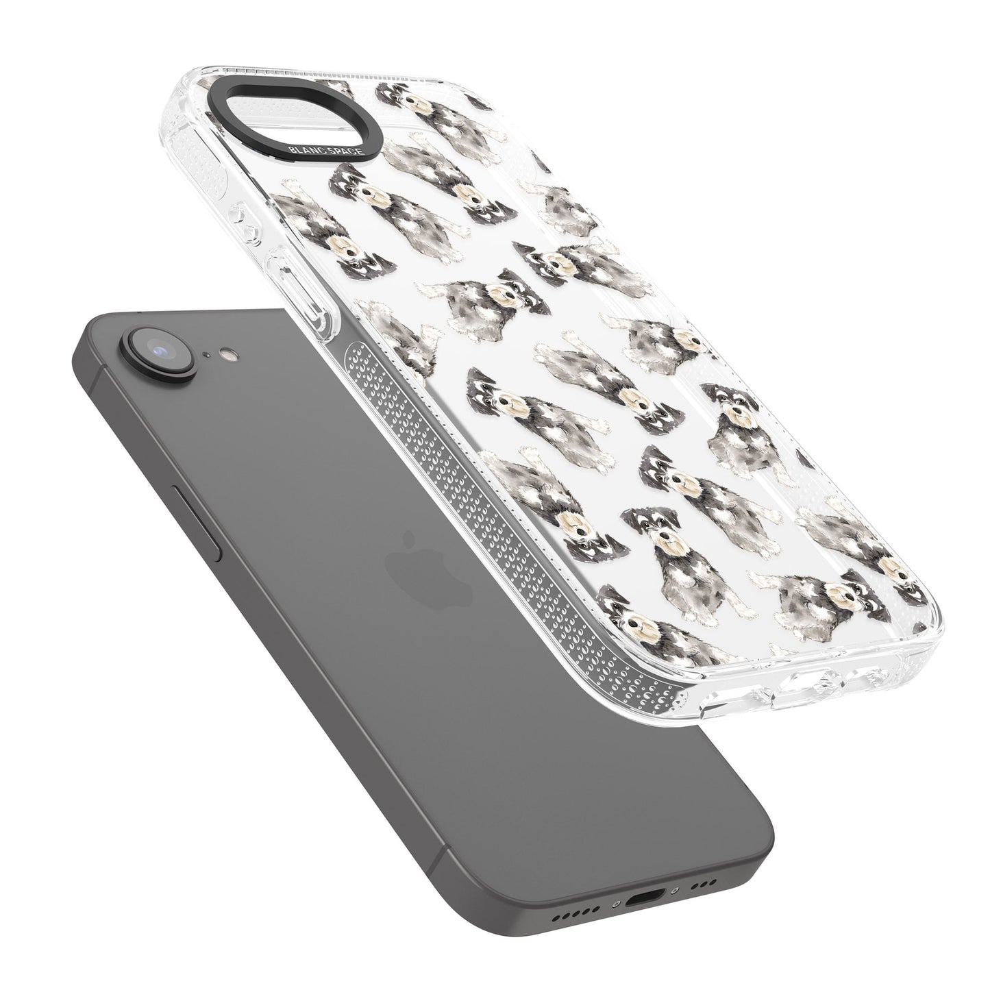 Aquarellzeichnung eines Zwergschnauzers