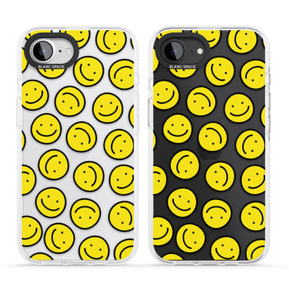 Motif de visage souriant