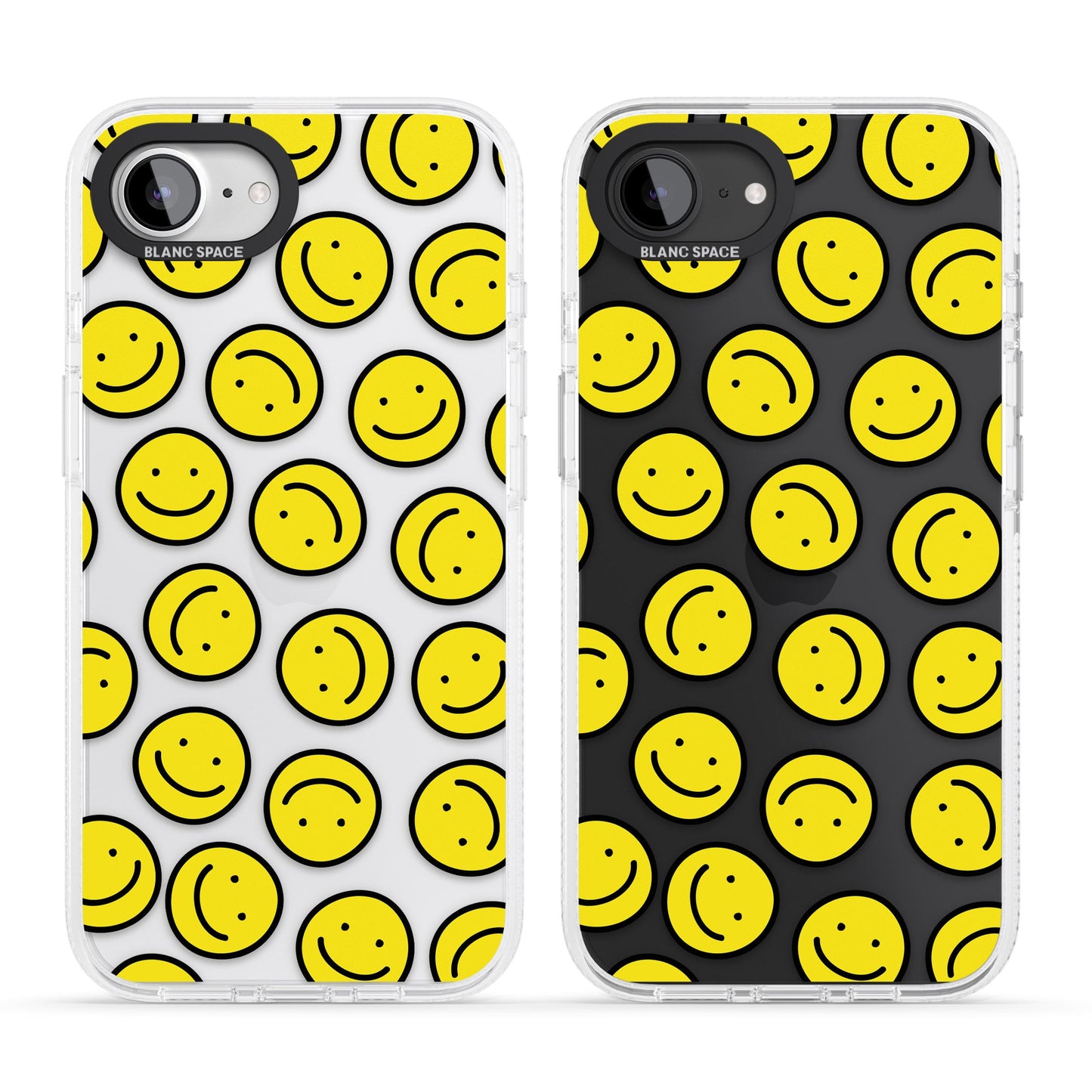 Motif de visage souriant