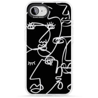 Abstract Line Art Clear Black