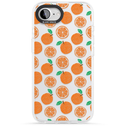 Orangefarbenes Muster