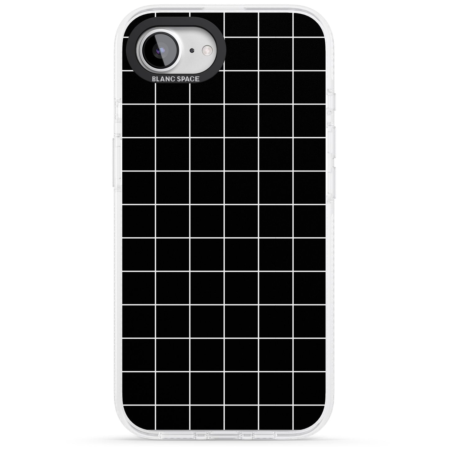 Minimalist Grid Pattern Black