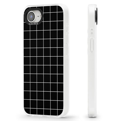 Minimalist Grid Pattern Black