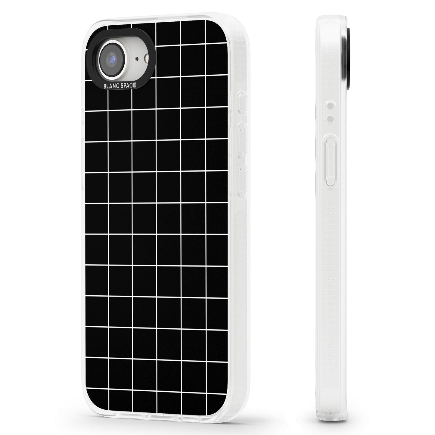 Minimalist Grid Pattern Black
