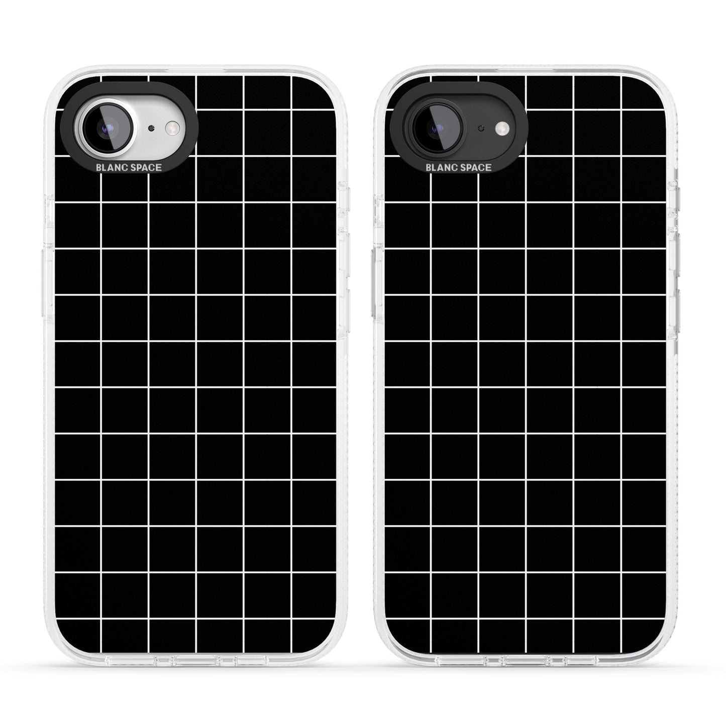 Minimalist Grid Pattern Black