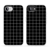 Minimalist Grid Pattern Black