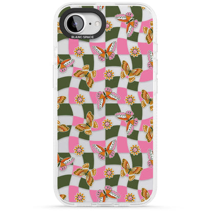 Wavy Butterfly Checked Pattern