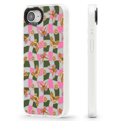 Wavy Butterfly Checked Pattern