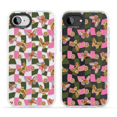 Wavy Butterfly Checked Pattern