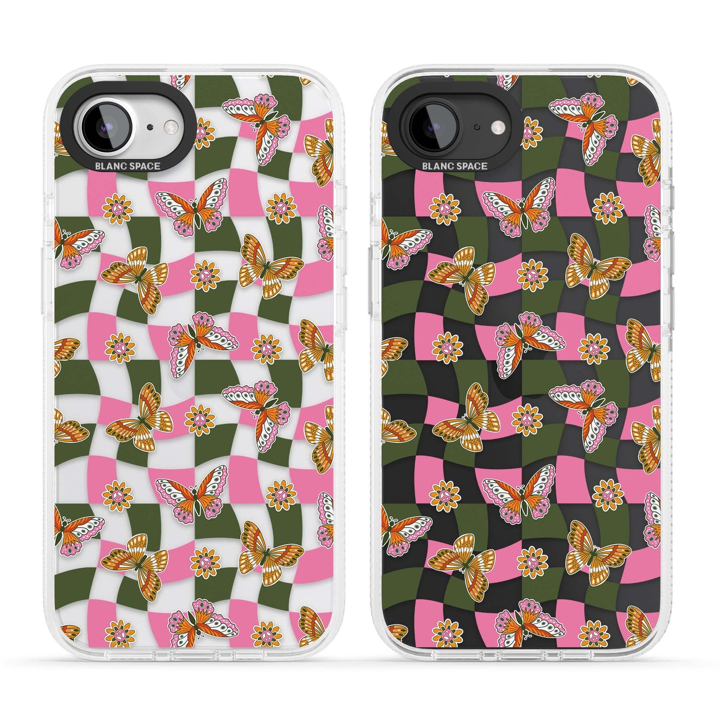 Wavy Butterfly Checked Pattern