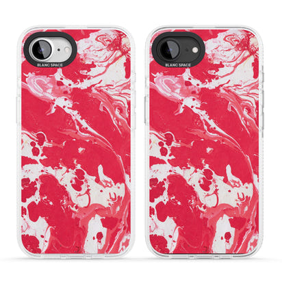 Red & White Marbled