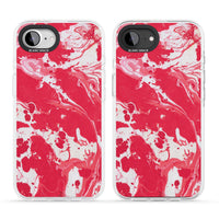 Red & White Marbled